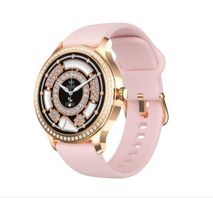 Diamond Embedded Female Smart Watch Fashion Multi Function Sports
