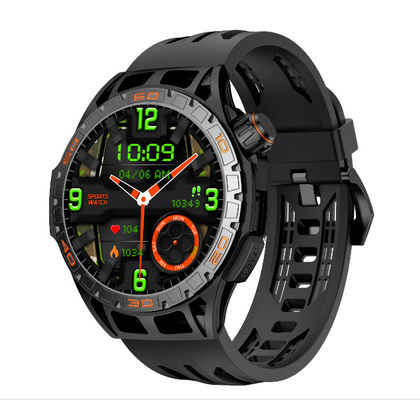 Herzfrequenzüberwachungs-Smartwatch mit 1,43-Zoll-Bildschirm, IP68 wasserdicht, BT-Anrufe