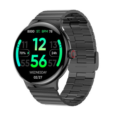 Schnelle Aufladung Android BT Anruf Smartwatch Edelstahl Armbanduhr